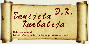 Danijela Kurbalija vizit kartica